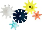 Boon Cogs Water Gears Bath Toy - Navy/Yellow