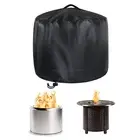 Patio Round Fire Pit Cover Grill BBQ Cover UV-proof Waterproof Fire Pit Cover AU