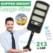 Outdoor Solar Street Light Motion Sensor 3 Modes Commercial Dusk -Dawn Road Lamp