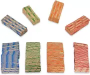 Essential 400 Pcs Assorted Packed Flat Stripped Coin Wrappers,Coin Rolls Warpper