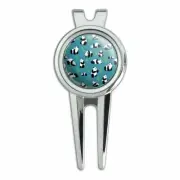 Panda and Bamboo Pattern Golf Divot Repair Tool and Ball Marker