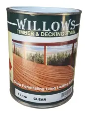 Willows Timber Deck Furniture Window Beams Stain Paint OiL Based 1L Clear