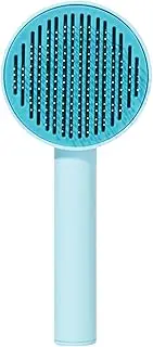 Pet Shedding Slicker Brush | Knotted Hair Shedding Slicker Brush for Puppy,Portable Dog Grooming Skin Friendly Tool with Release Button for Bathroom