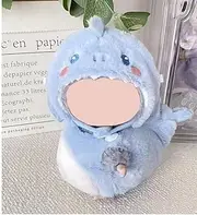 Highwell 17cm Doll Clothes for Labubu Dolls - Perfect Fit, 3D Shark Dress & Hairband Set