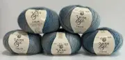 5x - Yarn Bee Chloe Yarn 01 OCEAN WATER DL 201904 Shades Of Blue Discontinued