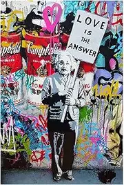 Banksy(Love-5) Famous Oil Paintings Reproduction Giclee Canvas Prints on Canvas Artwork Pictures on Canvas Wall Art for Home Office Decorations(70x100cm_28x39in,Unframed)