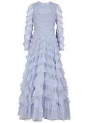Needle & Thread Lana Ruffled Tulle Gown - Blue - 16 (UK16 / XL) 16 (UK16 / XL)