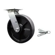 8 Inch SS Glass Filled Nylon Swivel Caster with Ball Bearing and Swivel Lock SCC