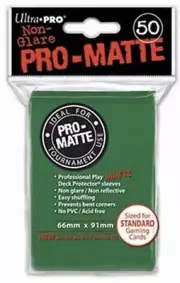 Ultra Pro Green Standard Pro Matte Deck Protector 50 Count [NEW] Card Game Play