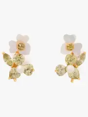 Precious Pansy Cluster Studs