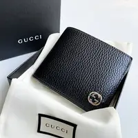 在飛比找樂天市場購物網優惠-美國百分百【全新真品】Gucci 皮夾 logo 真皮 錢包