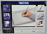 Wacom Intuos 2 Platinum 6x8 Professional Pen Graphic Tablet Draw Stylus & Mouse