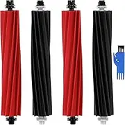 Main Roller Brushes Replacement Accessories for Roborock S8 / Q5 Max / Q5 Pro+ / S8 + / S8 Pro Ultra / Q5 Pro / Q8 Max / Q8 Max+ Robot Vacuum Cleaner, 2 Sets of Dual Rolling Rubber Brush