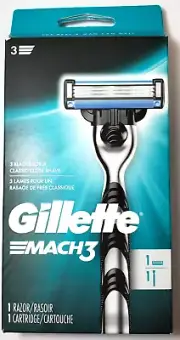 Gillette Mach3 - 1 Razor 1 Cartridges(3 Blades) Classic Close Shave