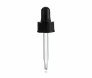 Magnakoys Black 13-425 Vial Droppers with 45mm Glass Pipette