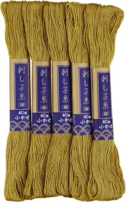 Dharma Te-Hen Yarns [Dharma Hand Thread Small Ball and Fine] 40 M Col.3 5 Casese