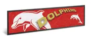 Dolphins NRL Bar Mat Runner Team Logo