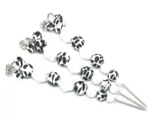 Cookie Decorating Scribe Tool Mouse Silicone Beads With Metal Cookie Charm