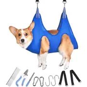 10 in 1 Pet Grooming Hammock for Cats & Dogs - Restraint Bag with Nail Clippers, Trimmer, and File