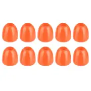 20Pcs Plastic Bell End Stoppers, Cord End Lock Rope Fastener, Tangerine