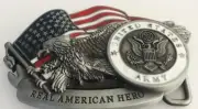REAL AMERICAN HERO UNITED STATES ARMY Belt Buckle fits 1-1/2" Wide Belt