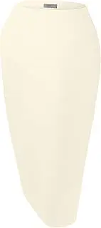 [Simlu] Women's Below The Knee Pencil Skirt for Office Wear - Made in USA