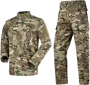 [Sanke] Mens Military Uniform ACU Camo Jacket and Airsoft Pants Army Combat Multicam Shirt Tactical Hunting Paintball Pants Set