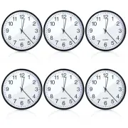 Batiyeer 6 Pcs 6 Pcs Silent Wall Clock Bulk 10 Inch Non Ticking Modern Wall C...