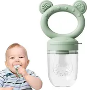Baby Food Teether Feeder | Food-Grade Silicone Fruit Holder Teething Feeder Food Pacifier,Fruit and Vegetable Pacifier, Baby Teether, Self-Feeding for Outdoor