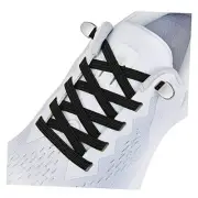 No Tie Shoe laces with Elastic Laces，Elastic Shoelaces for Adults and 1-black