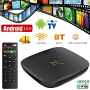 Smart Android 10.0 TV Box Quad Core 2.4G/5G 4K WiFi HD Media Stream Player US D9