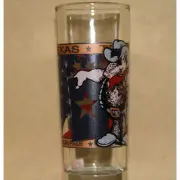 TEXAS ARMADILLO TALL SHOT GLASS ART WESTERN HOME DECOR SOUVENIR NEW