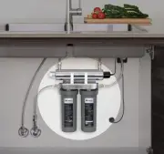 PURETEC HYBRID M1 TWIN UNDERSINK UV WATER TREATMENT 1 MICRON suits MIXER TAP