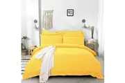 Tailored Super Soft Ultra Soft Queen Size Quilt/Doona/Duvet Cover Set - Yellow