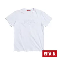 在飛比找momo購物網優惠-【EDWIN】男裝 人氣復刻款 前後反差短袖T恤(白色)