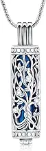 Cremation Jewelry Tree of Life Urn Ashes Necklace for Women Men Cylinder Vial Cremation Ashes Pendant for Loved One Memorial Jewelry