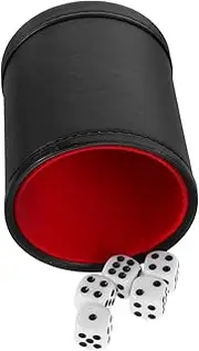 FOYTOKI Dice Shaking Cup Modern Dice Cup Felt Lining No Noise for Bar Games Family Gatherings