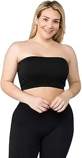 [JYB CO] Women's Sexy Crop Top Sleeveless Stretchy Solid Casual Strapless Summer Tube Top