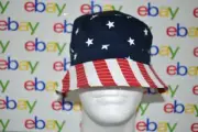 The Childrens Place American Stars & Stripes Bucket Hat Youth S/P-M/M (4-7y) NWT