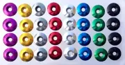 M8 Countersunk Washer Racing Seat go kart Aluminum 33mm O.D..