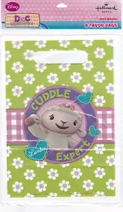 Party Bags DISNEY DOC MCSTUFFINS Candy Treat Favors Birthday 8 Pk Hallmark