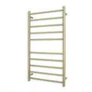 Radiant Heated Round Towel Rail Right 600x1100mm Light Gold Lg-Rtr02Right