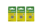 3pc GP 42MAH 3V DL1616 CR1616 Lithium Battery Button Cell Coin for Small Devices