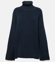 [Brunello Cucinelli] Brunello Cucinelli Cotton turtleneck sweater AU 12 blue