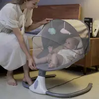 在飛比找蝦皮購物優惠-嬰兒電動搖椅搖床搖籃哄娃睡新生兒安撫椅嬰兒床