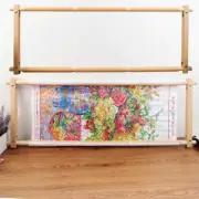 Beech Wood Tapestry Scroll Embroidery Frame Cross Stitch Frame Holder Tools