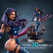 Psylocke Sanix Fan Art Resin Statue Pro Painted 1/4 Scale - Made To Order