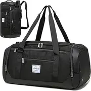 [Laripwit] Travel Duffle Bag for Men 40L Medium Sports Gym Bag with Wet Pocket & Shoes Compartment Weekender Overnight Backpack for Traveling Duffel Bag Backpack for Women