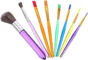 Cabilock 8Pcs Cookie Decorating Brush Multi Function Dessert Brushes for Cake and Biscuit Decorating Convenient Tools for DIY Fondant and Cookie Art