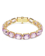 Swarovski Millenia Purple Octagon Crystal Tennis Bracelet